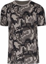Heren T-shirt camouflage Grijs, korte mouwen, maat L, K3030
