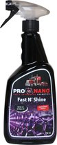 ProNano | ProNano Fast N' Shine 750ml | Nano Technologie | Ontworpen voor maandelijks gebruik om uw voertuig in topconditie te houden. Het heeft hydrofobe eigenschappen die oppervl