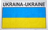 Vlag sticker Oekraine - Ukraine - Vlaggen - landen sticker - glitter