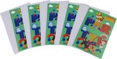 Paw Patrol - Uitnodiging Kaarten / Uitnodigingskaarten jongens - uitnodiging kaarten - Verjaardag / Party / Feestje - Groen / Multicolor - Set van 5