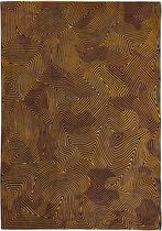 Vloerkleed Louis de Poortere Coral Meditation 9227 Black Gold Vloerkleed - 280x390  -  -  Tapijt -  -