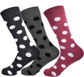 Gianvaglia sokken | dames sokken | katoen | grijs | 3-pack | Maat 39-42