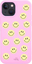 xoxo Wildhearts case voor iPhone 13 Mini - Smiley Colors Pink - iPhone Color Case