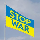 Oekraïense vlag - Stop War - Groot - 150 x 100 CM - Oekraiene