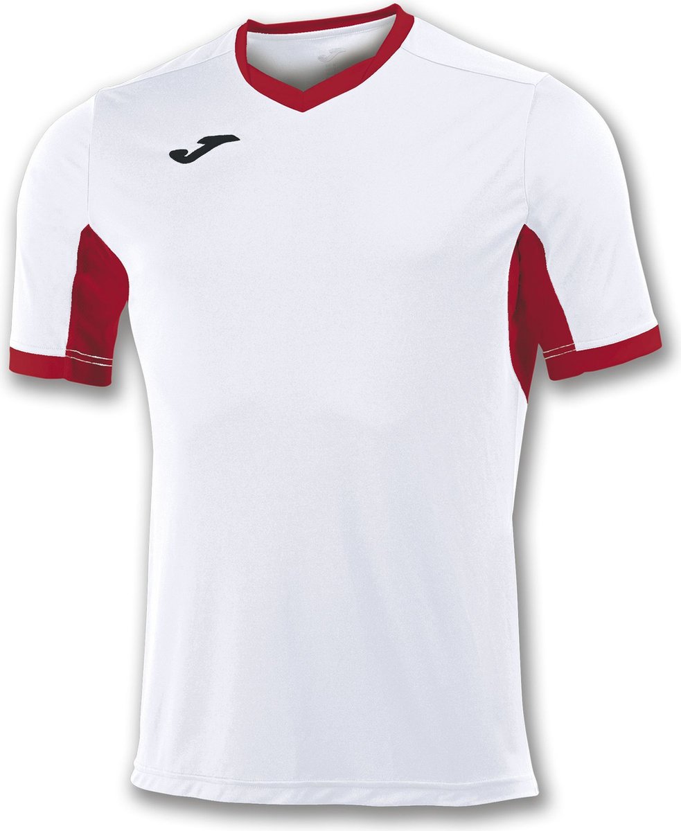 Joma Champion IV Shirt Korte Mouw Heren - Wit / Rood | Maat: S