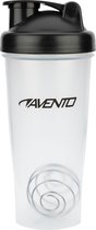 Avento Shakebeker - 0.6 Liter - Transparant/Zwart - 0,60 L