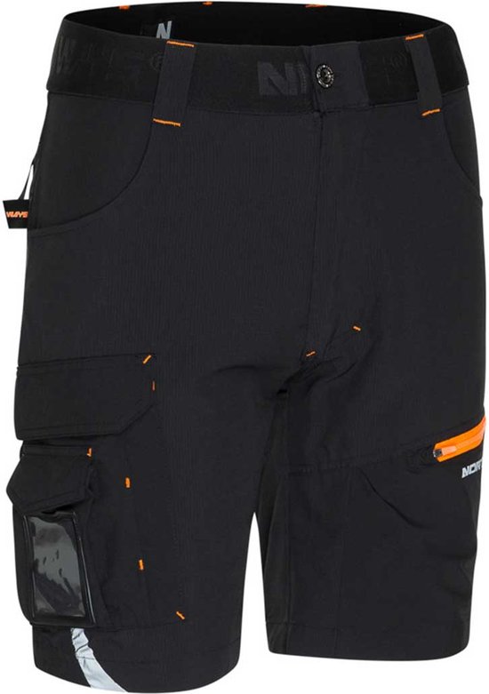 Pantalon de travail court en corne Nine Worths 1423 - Zwart-32