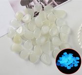 Artick Lichtgevende Stenen - Glow in the dark - Tuindecoratie - Kamerdecoratie - 100 stuks - Wit