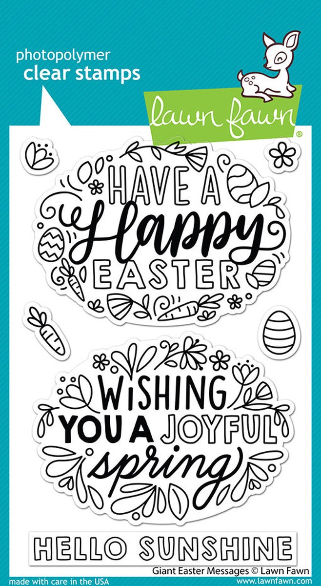 Giant Easter Messages Clear Stamps (LF2784)