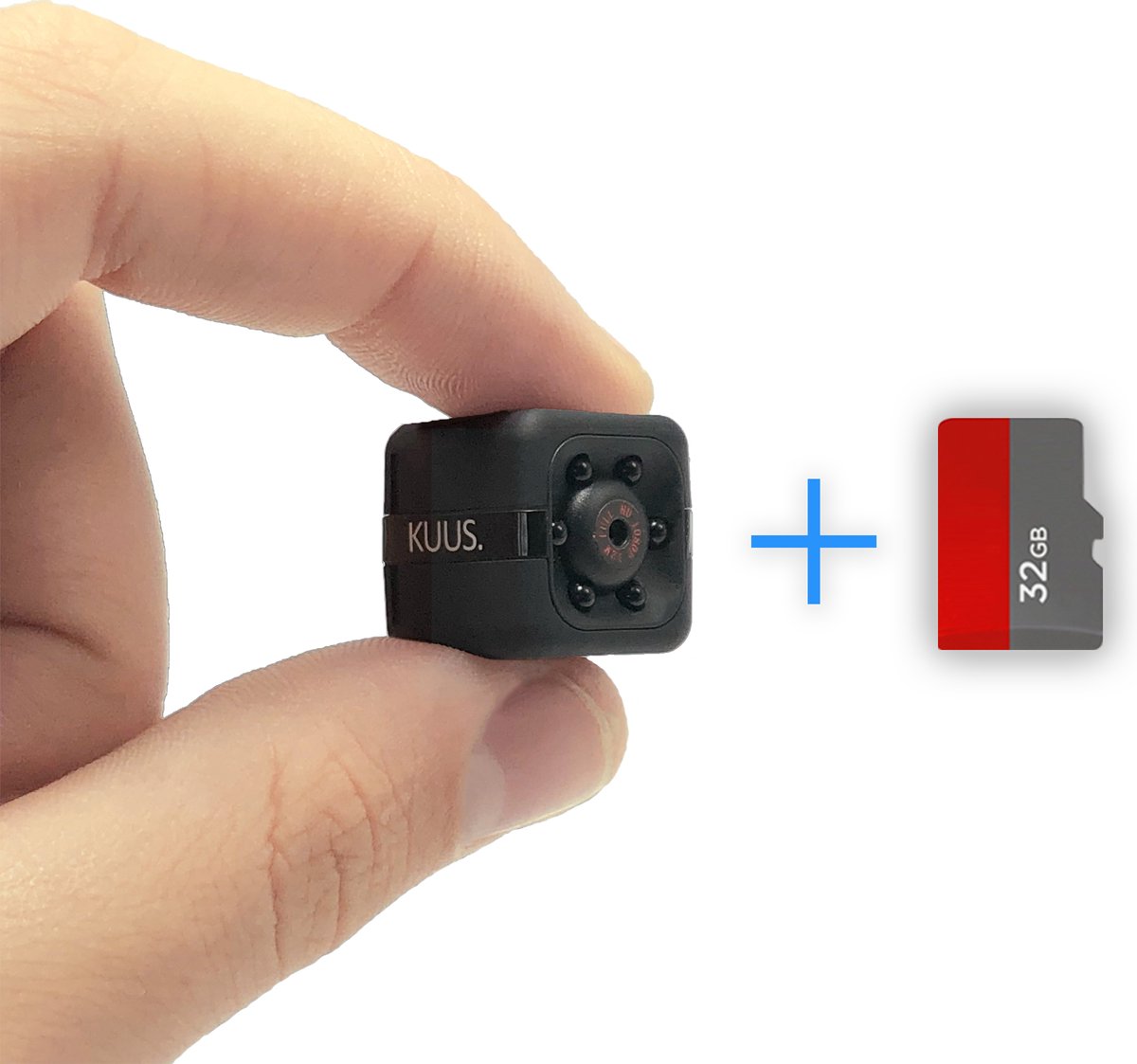 KUUS. C1 Mini Verborgen Spy Camera, Beveiligingscamera - Met 32 GB Geheugenkaart - FULL HD 1080P - KUUS.