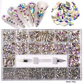 Rhinestones - 10.000 Stuks - #19 Nagelsteentjes - Decoratie - Acrylnagels - Gelnagels - Swaroski - Nagel s- Nagelstyliste - Nagelstudio - Gellak - Vormen nagelsteentjes