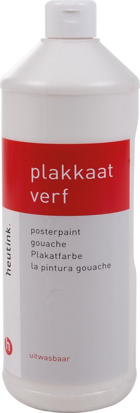 Plakkaatverf Heutink wit - flacon à 1000ml