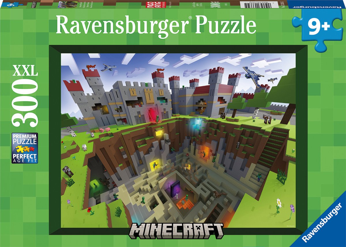 Ravensburger puzzel Minecraft Cutaway - Legpuzzel - 300XXL stukjes