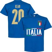 Italië Squadra Azzurra Kean Team T-Shirt - Blauw - XXXXL