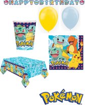 Pokemon versiering pakket slinger, bekers, ballonnen, tafelkleed en servetten