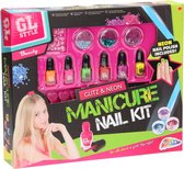 Manicure Nail Set Xo Style Grafix voor kinderen  Glow in the dark