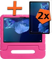 Lenovo Tab P11 Hoes Kindvriendelijke Hoesje Kids Case Met 2x Screenprotector Met Screenprotector - Lenovo Tab P11 Cover - Roze