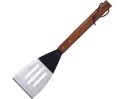 Barbecuespatel Met Houten Handvat Zilver/bruin 41 Cm