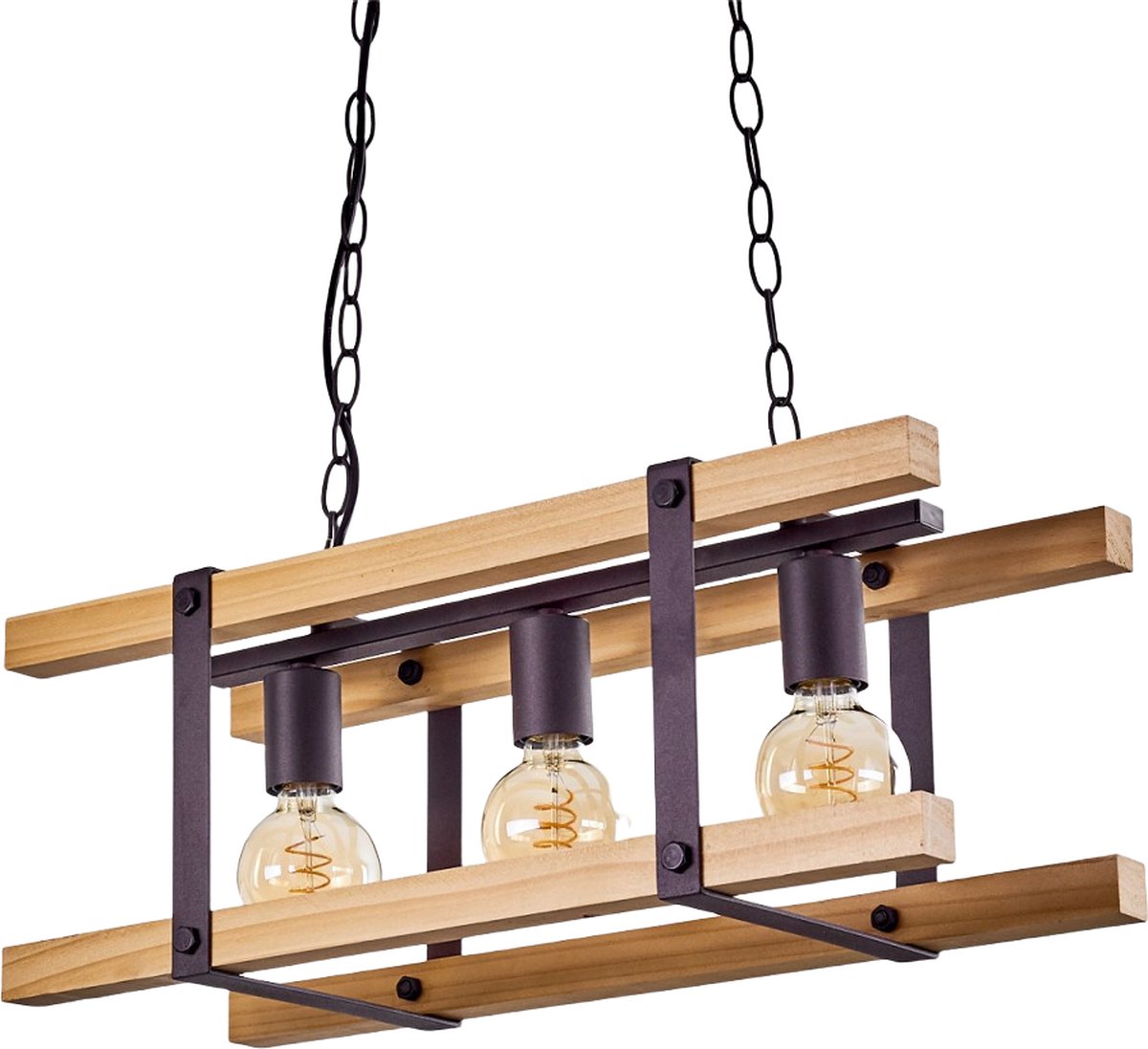 Belanian.nl - vintage moderne hanglamp roestkleurig, 3-vlammig, Industrieel,Scandinavisch Plafond lamp voor Eetkamer, slaapkamer, woonkamer