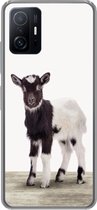 Geschikt voor Xiaomi 11T Pro hoesje - Geit - Dieren - Kinderen - Jongens - Meisjes - Siliconen Telefoonhoesje