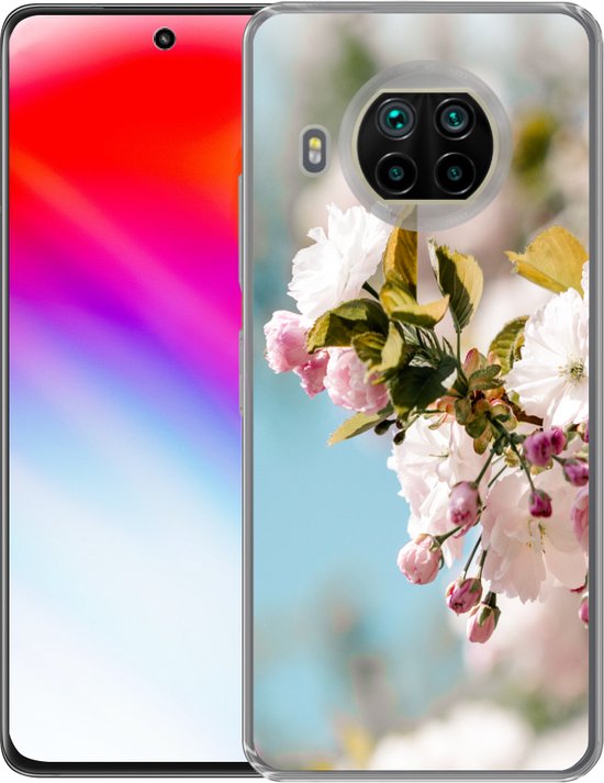 Telefoonhoesje Geschikt voor Xiaomi Mi 10T Lite 5G hoesje - Bloemen - Bloesem - Lente - Siliconen Telefoonhoesje Telefoonhoesje