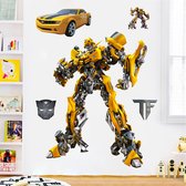 Muursticker Transformers Bumblebee - Kinderkamer - Jongenskamer - meisjeskamer - Muurdecoratie - Wandsticker - Sticker Voor Kinderen 80×120CM