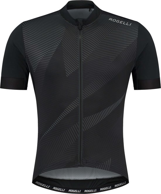 Rogelli Dusk Fietsshirt - Korte Mouwen - Heren - Zwart - Maat M