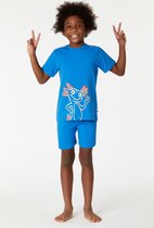 Woody Unisex Pyjama midden blauw