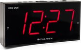 Bol.com Caliber HCG006 - Wekker met groot display dubbel alarm snooze functie/sleeptimer en dimbaar display- Zwart aanbieding