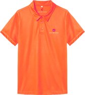 DucaDelCosma - Heren Golfpolo - Oranje - Maat XXL