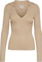 Vero Moda VMTANIA LS V-NECK KNIT BLOUSE Dames Top Safari - Maat L