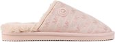 Michael Kors Pantoffels Dames Sloffen / Instapers - Canvas   - Harde zool - Open hiel  - Janis Slipper - Roze - Maat 37