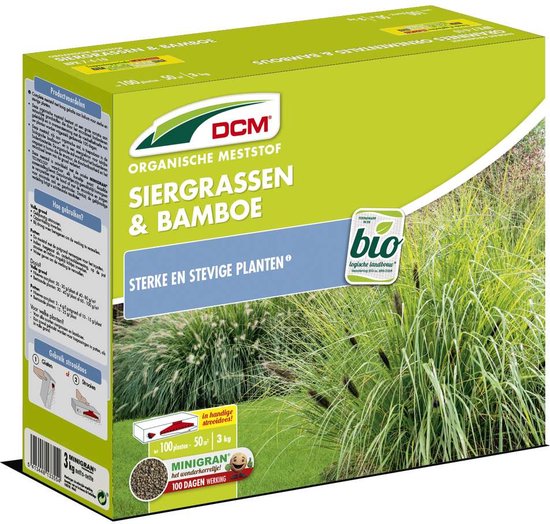 DCM Meststof Siergrassen & Bamboe – Siertuin meststof – 3 kg