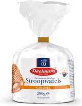 Daelmans karamel Stroopwafels - Doos met 15 zakjes - 290 gram per toefzak- 10 karamel Stroopwafels per zakje (150 koeken)