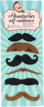 Adhésif Moustache - Fausse Moustache - Adhésif Moustaches - Six Moustaches Différentes - Carnaval - Oktoberfest - Dress Up Moustache - Fausses Moustaches - Fausse Moustache