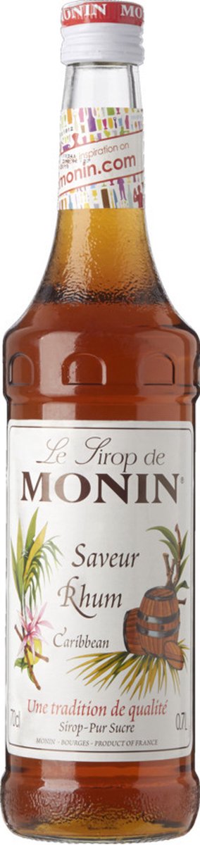 Goedkoopste Monin Caribbean Rumsiroop | Alcoholvrij | 70cl