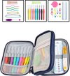 foto van 25 delige Luxe Soft Grip Haaknaalden Set Haak - Brei - Accessoires - Crochet Hook Knit Set
