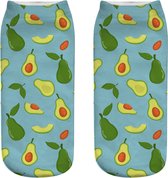 Avocado-Sokken-Blauw-Schattig-Onesize-Unisex-Socks-Happy-Happy Socks
