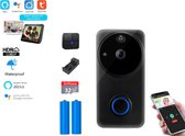 DrPhone LM3-C - WiFi Deurbel - Spraakbesturing Google Home / Alexa - Full HD - Nachtzicht - IOS / Android WiFi - Zwart