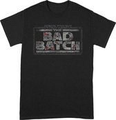 Bad Batch Texture Logo - T-Shirt Zwart Maat M