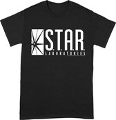 Flash Star Labs Logo T-Shirt Zwart - Maat S