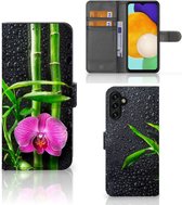 Wallet Book Case Geschikt voor Samsung Galaxy A13 5G | Geschikt voor Samsung Galaxy A04s Hoesje Orchidee