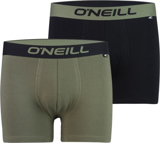 O'Neill premium heren boxershorts 2-pack olive - maat XXL