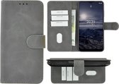 Pearlycase hoesje voor Nokia G11/ G21 - Kunstleer Book Case - Grijs