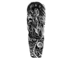 Tijdelijke Tattoo - Sleeve Tattoo - Tattoo Sticker - Zwart/Wit Tattoo - Ontwerp Tattoo - Vrouwen & Mannen Tattoo - Nep Tattoo - Tatoeage & Tatoeages - Tatoeages Volwassenen - 2nd | TBQ-253
