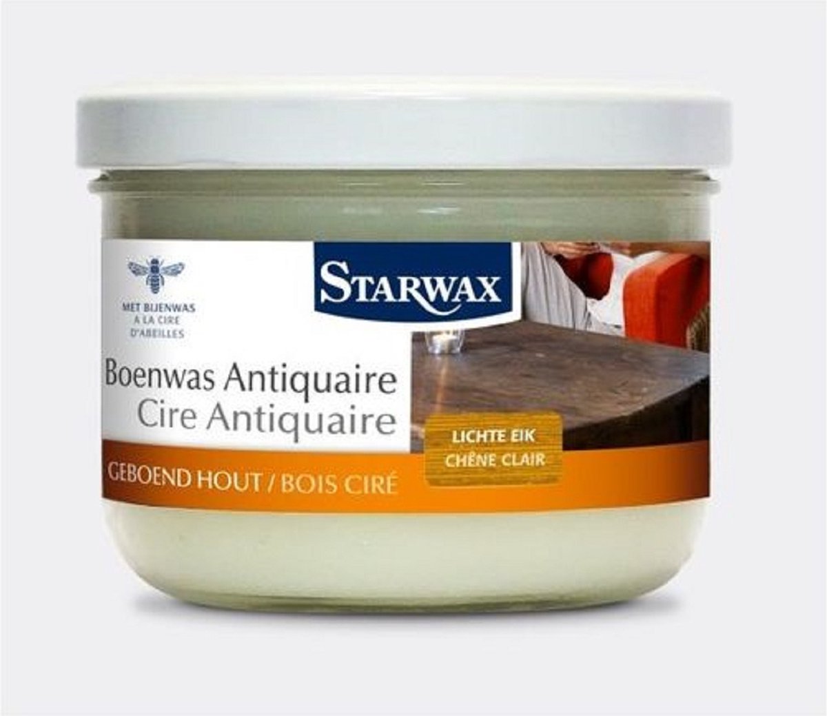 Boenwas Vast 375gr Lichte Eik Starwax 40006