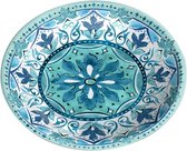 Tarhong voerbak kat gibraltar melamine blauw (13X13,5X3 CM 180 ML)