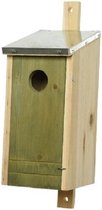 Houten vogelhuisje/nestkastje lichtgroen 26 cm van vurenhout