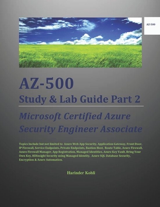 AZ-500 Study & Lab Guide Part 2: Microsoft Certified Azure S ... - cover