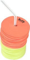 MD sport - Markeerschijven - set van 50 - geel/oranje